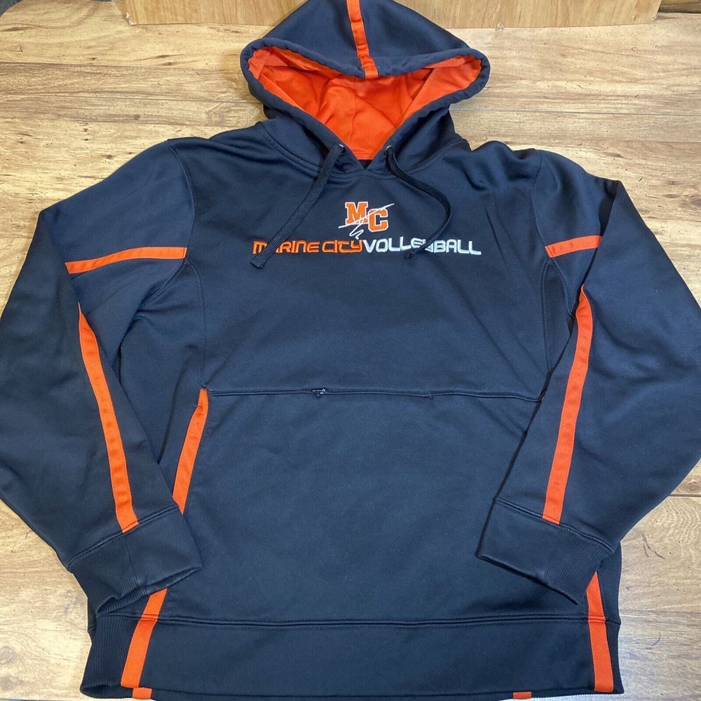 Marine City MI High School MC Volleyball Hoodie, Women's M, Black